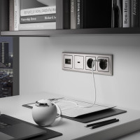 Накладка для розетки hdmi WERKEL глянцевый никель a040418