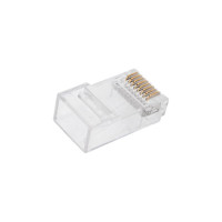 Универсальный коннектор RJ-45 под витую пару Cabeus категория 6, (для одножильного и многожильного кабеля), для проводников с толщиной по изоляции до 1,05 м 100 шт 8P8C-C6-TWP