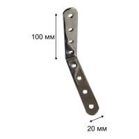 Соединительный уголок ALDEGHI LUIGI SPA 100x100x20x2,5 мм, нержавеющая сталь 779IN10_P8