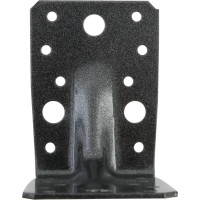 Уголок ALBERTS DURAVIS перфорированный, усиленный, 90x90x65x2,5 мм, черный перламутр 301873