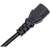 Кабель питания GoPower евровилка cee 7/7-c13 (f) 1.8м пвх 0.75мм черный 00-00024054