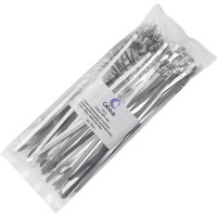 Неразъемная стальная коррозионно-стойкая стяжка Cabeus нержавеющая сталь 304L, 200x4.6x0.3 мм, 100 шт. MTL-200