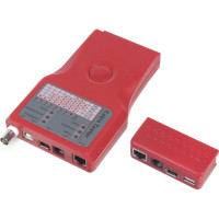 Тестер Cabeus для витой пары, коаксиала, телефона, USB, 1394 (батарея в комплекте, светодиод состояния) CT-SLT-5-1