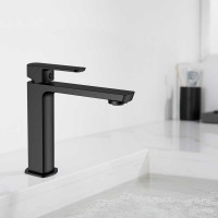 Смеситель для раковины VINCEA Next однорычажный, черный VBF-1N1MB