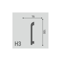 Плинтус напольный Де-Багет XPS POLYMER Н 3 00-00105876