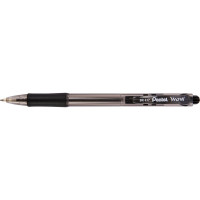 Автоматическая шариковая ручка Pentel Fine Line d 0.7 мм 12 шт BK417-A черные чернила 671343