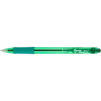 Автоматическая шариковая ручка Pentel Fine Line d 0.7 мм 12 шт BK417-D зеленые чернила 671346