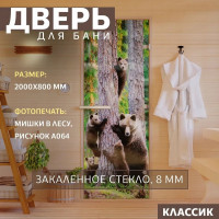 Дверь для бани DoorWood фотопечать, рисунок а064, 2000x800 мм УТ-00014675