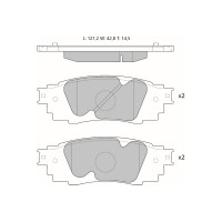 Колодки тормозные дисковые AV1202 (противоскрипная пластина в комплекте) Avantech 1736079