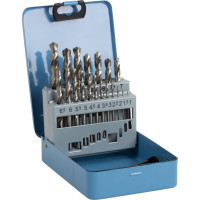 Набор сверл спиральных по металлу 1-10 мм, HSS, DIN 338, 19 шт Debever Machining Solutions DB-DG19