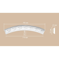 Радиус круга 1/4 Decomaster (Rнар. 550|Rвн. 500 мм) 898102-100