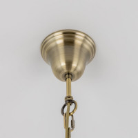 Подвесная люстра Citilux Базель с зелёным абажуром CL407152