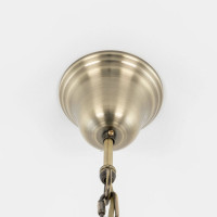 Подвесная люстра Citilux Базель с зелёным абажуром CL407132