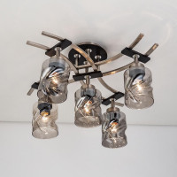 Люстра с поворотными плафонами Citilux Мерида Хром Венге CL142155