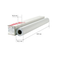 Бумага широкоформатная InkJet Комус 80г 594ммх45м 50,8мм 654104