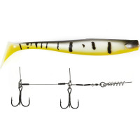 Виброхвосты Lucky John LJ 3D BBS Series GIANT KUBIRA SWIM SHAD 10.3in, 26.00/PG23, Stinger XL 140434SET-PG23