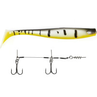 Виброхвосты Lucky John LJ 3D BBS Series KUBIRA SWIM SHAD 9.0in, 22.86/PG23, Stinger L 140433SET-PG23