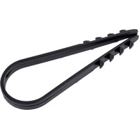 Дюбель-хомут ТРИЗАМ 19-25, черный, нейлон, 100 шт. TRZ0291