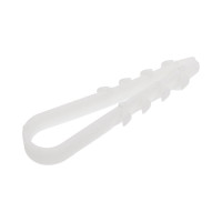 Дюбель-хомут ТРИЗАМ 5-10, белый, нейлон, 100 шт. TRZ0276