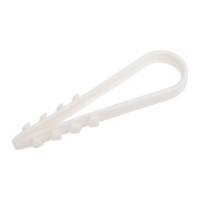 Дюбель-хомут ТРИЗАМ 11-18, белый, нейлон, 100 шт. TRZ0279