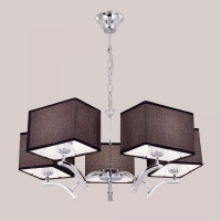 Люстра Citilux Эвора Квадро с черными абажурами CL460252