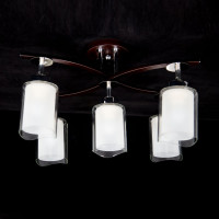 Люстра с поворотными плафонами Citilux Фортуна Венге Хром CL156152