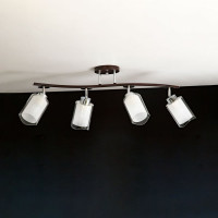 Люстра с поворотными плафонами Citilux Фортуна Венге Хром CL156142