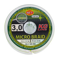 Плетеная леска WFT KG MICRO BRAID Chartreuse 150/0040 1D-C-345-004