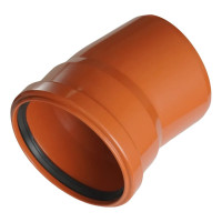 Отвод наружной канализации ХЕМКОР 110 мм, 15 градусов, 2491211 0 7999