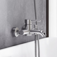 Смеситель для ванной и душа Damixa Scandinavian Pure хром 361000000