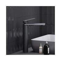 Высокий смеситель для умывальника Damixa Merkur чёрный 400250300