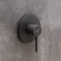 Встраиваемый смеситель для душа Damixa Scandinavian Pure чёрный 367500300