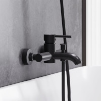 Смеситель для ванной и душа Damixa Scandinavian Pure чёрный 361000300