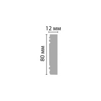 Молдинг Decomaster ДМ гладкий 80x12x2000 мм D150