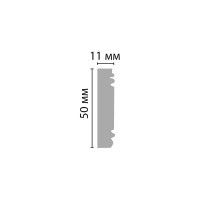 Молдинг Decomaster ДМ гладкий 50x11x2000 мм D156