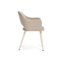 Стул Woodville Апри микровелюр 05, бежевый глянец 464180