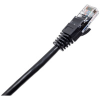 Неэкранированный патч-корд Cabeus U/UTP, категория 5е, 2xRJ45/8p8c, черный, PVC, 3м PC-UTP-RJ45-Cat.5e-3m-BK