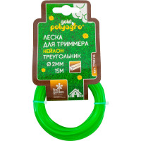 Леска для триммера Gold "треугольник" 2,0мм15м POLYAGRO 7704220