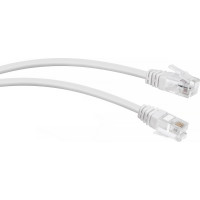 Телефонный патч-корд Cabeus 2x6р4с, белый, PVC, 5 м PC-TEL-RJ12-5m