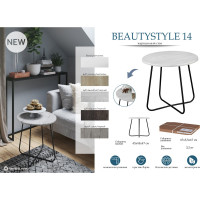 Журнальный стол Мебелик BeautyStyle 14 дуб маррон/черный 8462