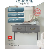 Консоль Мебелик Берже 20 серый графит 8151