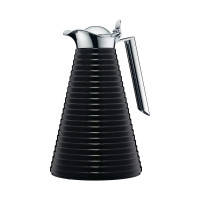 Вакуумный термокувшин со стеклянной колбой Alfi Achat Midnight black 1L 454110