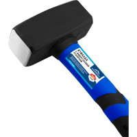 Кувалда vertextools 1500 г, фибергласовая обрезиненная рукоятка 10-12-1500