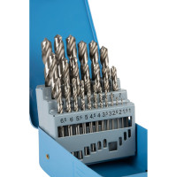 Набор сверл спиральных по металлу 1-13 мм, HSS, DIN 338, 25 шт DeBever Machining Solutions DB-DG25