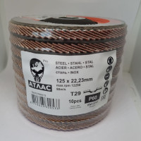 Диск лепестковый pro 125x22.2 мм, kx721, Р60 керамика, 10 шт Атлас 78072769413