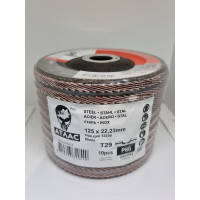 Диск лепестковый pro 125x22.2 мм, kx721, Р80 керамика, 10 шт Атлас 78072769414