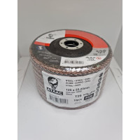Диск лепестковый pro 125x22.2 мм, kx721, Р120 керамика, 10 шт Атлас 78072769415