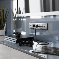 Накладка для розетки hdmi WERKEL глянцевый никель a040418