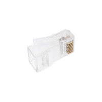 Универсальный коннектор RJ-45 под витую пару Cabeus категория 6, (для одножильного и многожильного кабеля), для проводников с толщиной по изоляции до 1,05 м 100 шт 8P8C-C6-TWP
