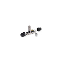 Коннектор 8RJ-45 (8P8C) Cabeus P8C-SH-C6+ -TWP с фиксатором кабеля и колпачком, под витую пару, категория до 6a, экранированный, для одножильного кабеля, для толстых жил 100 шт 8P8C-SH-C6+-TWP